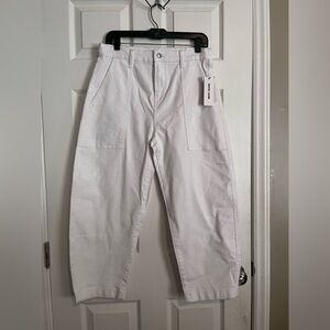 Dkny Jeans White High-Waisted Pants Size 8/29